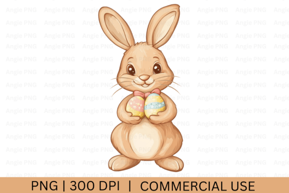 Classic Easter Bunny Clipart Graphics for Crafts