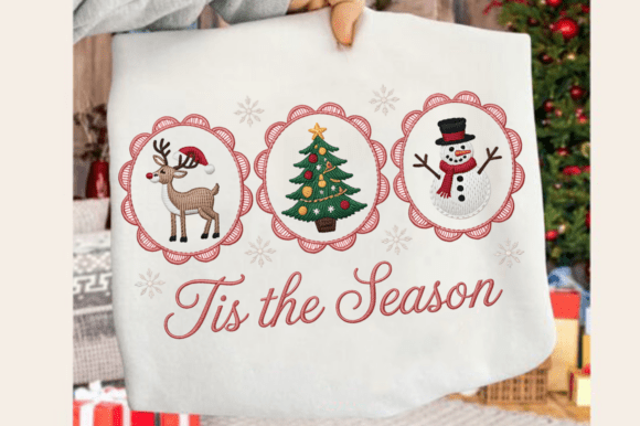 Cute Christmas Crochet PNG Design for Graphics and Crafts