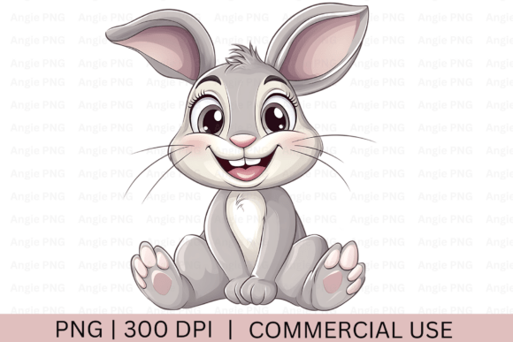 Easter Bunny Rabbit Clipart for Crafts and Graphics