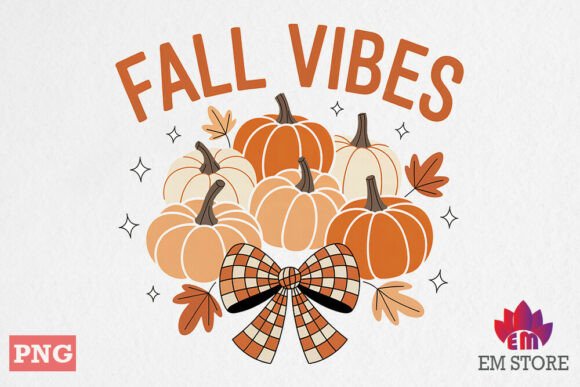 Fall Vibes PNG Fall Autumn Graphics for Crafts
