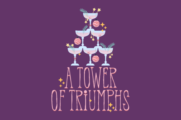 New Year Tower Triumphs Graphics for Crafts and Branding