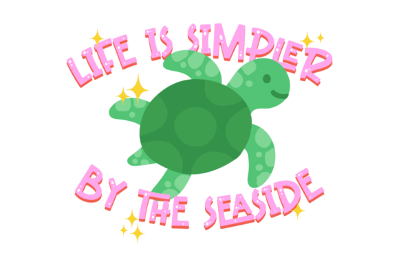 Seaside Simplicity Graphics for Crafts and Coastal Branding