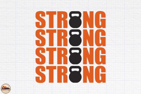 Strong Gym Workout Trendy Design Graphics for Crafts