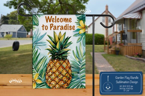 Summer Spring Garden Flag Png Pineapple Review