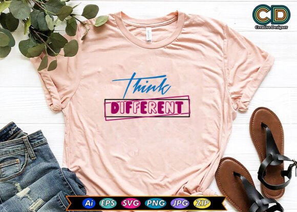 THINK DIFFERENT Motivational Quotes... Graphics for Crafts